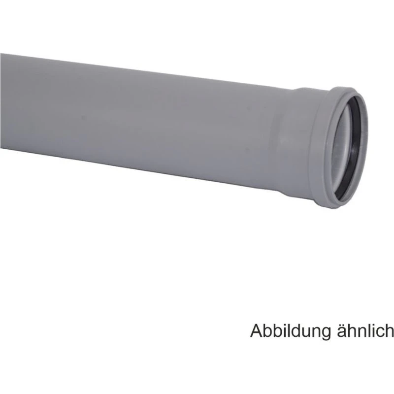 HT-Abflussrohr DN 110 x 1000 mm mit Dichtring