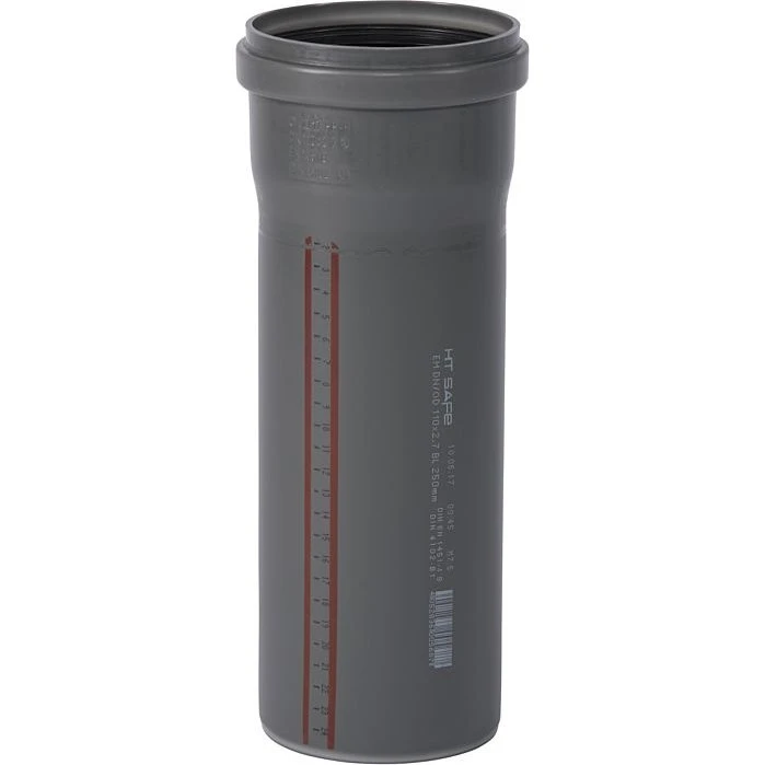 Ostendorf HT Safe Rohr DN 110 x 250 mm grau