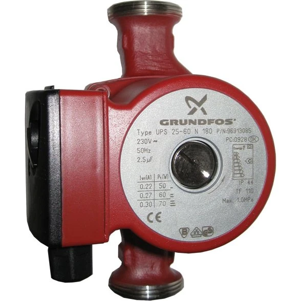 Grundfos UPS 25-60 N 180mm Zirkulationspumpe G1½, 230V