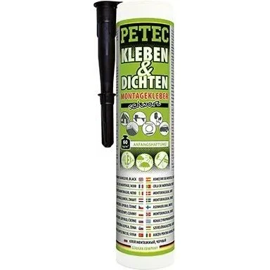 Petec Klebe- und Dichtmittel schwarz 290 ml
