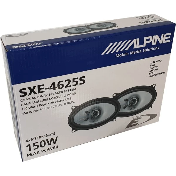 Alpine SXE-4625S Heck-Oval-Lautsprecher für Chevrolet Aveo (T250) 2006-2011
