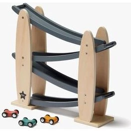 Kids Concept Kugelbahn Aiden, dunkelgrau, aus Holz