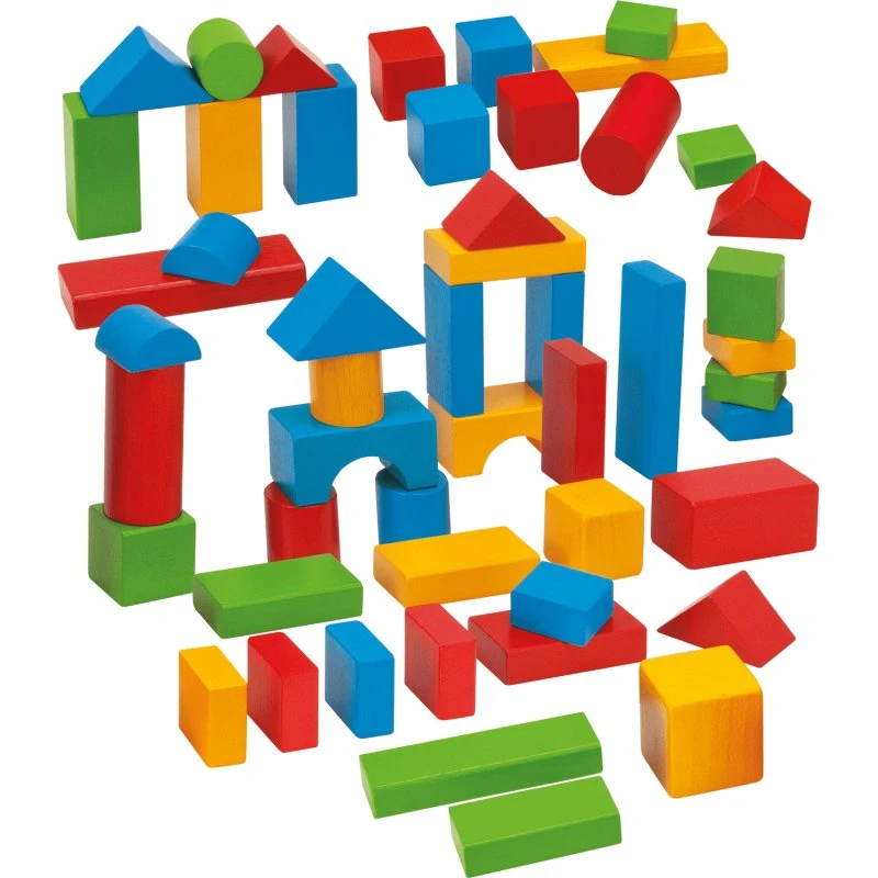 Eichhorn Holzbausteine 50 Stück extra groß bunt