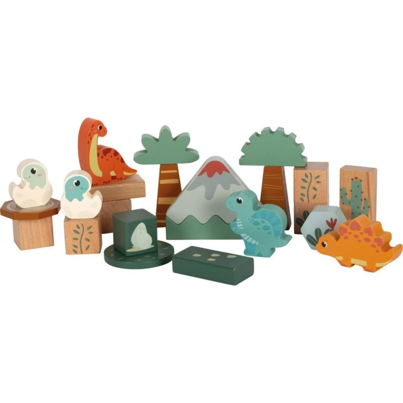 small foot Holzbausteine Dino – 50-teiliges Set