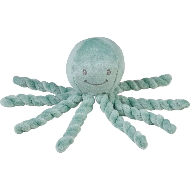 Nattou Kuscheltier Octopus Piu Piu Kupfergrün