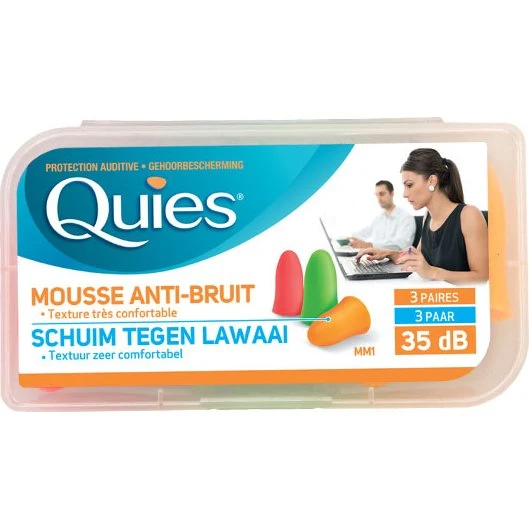 Quies Mousse-Ohrstöpsel 6 Paare