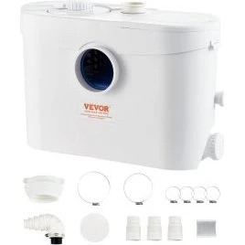 VEVOR Hebeanlage 700W, 9600 l/h, 10 m Förderhöhe, Zerkleinerer
