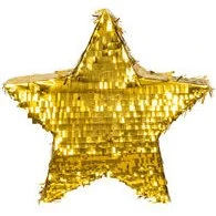 Goldene Piñata Stern 44 cm – Party-Highlight für Geburtstage & Feiern
