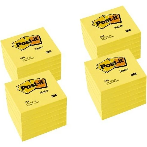 Post-it Haftnotizen 76 x 76 mm gelb, 24 Blöcke