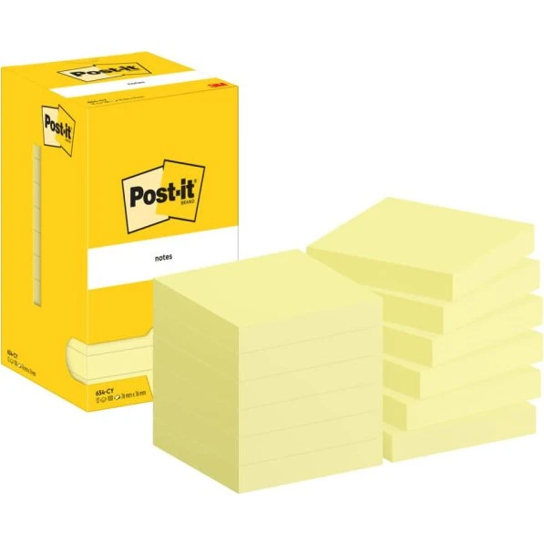 Post-it Haftnotizblock 76x76 mm gelb 12x100 Blatt