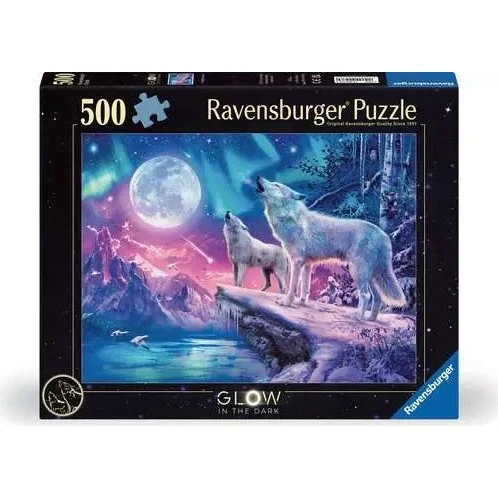 Ravensburger Puzzle Wolf im Nordlicht 500 Teile