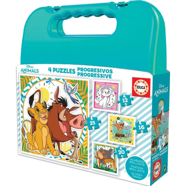 Educa Disney Tiere Puzzle 12-16-20-25 Teile