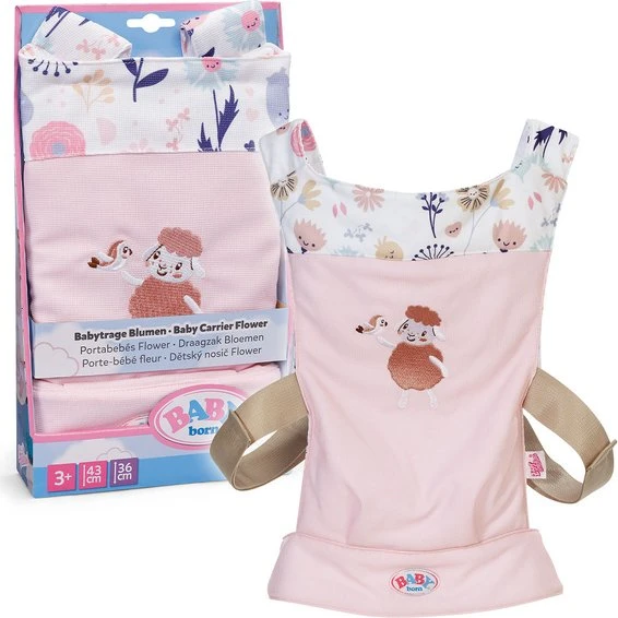 BABY born Puppentragesitz Blumen 36-43 cm