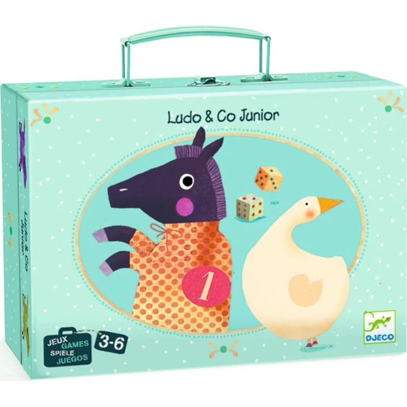Djeco Spielkoffer Ludo & Gänsespiel