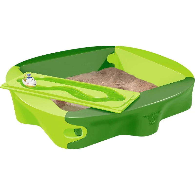 BIG Sandy Sandkasten 138x138x27 cm mit Abdeckung