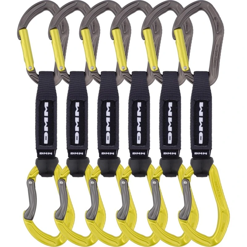 DMM Alpha Sport QD Expressschlinge 6x Pack (Titanium/Lime)