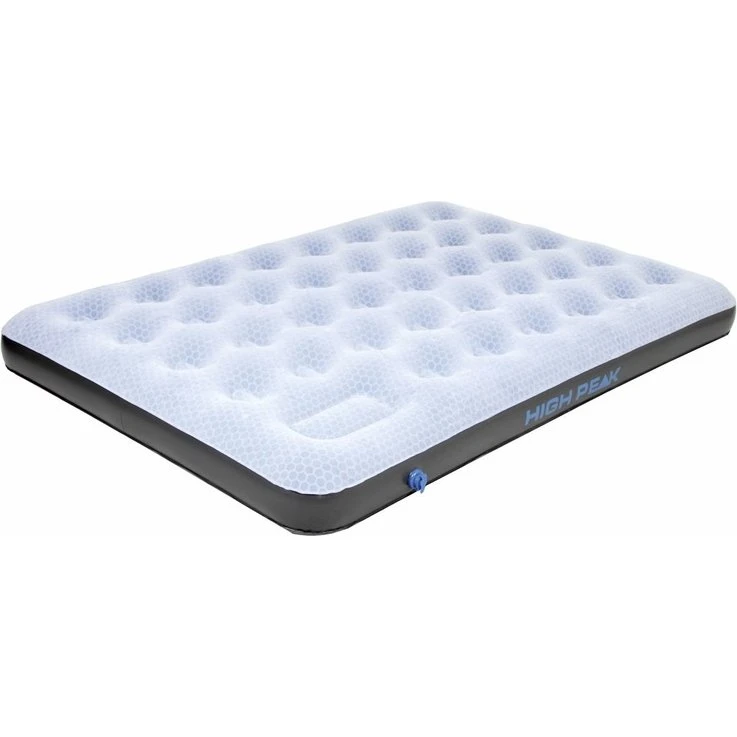 High Peak Comfort Plus Luftbett Double 197 x 138 cm grau/blau/schwarz