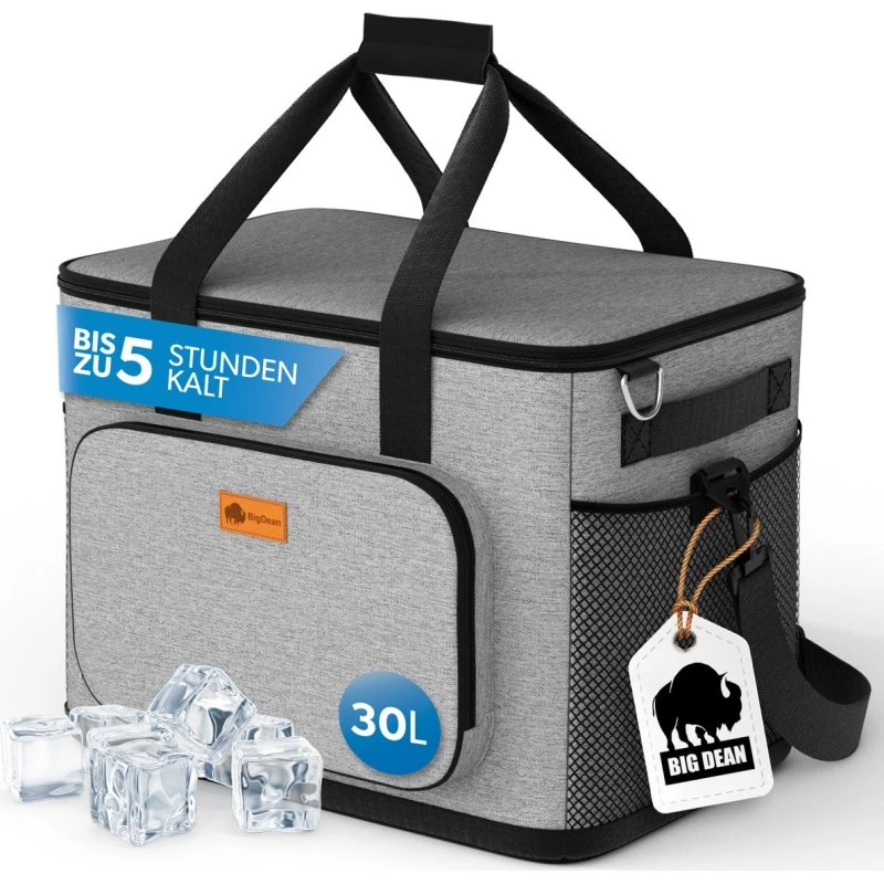 BigDean 30L Kühltasche wasserdicht, 5h Kühldauer
