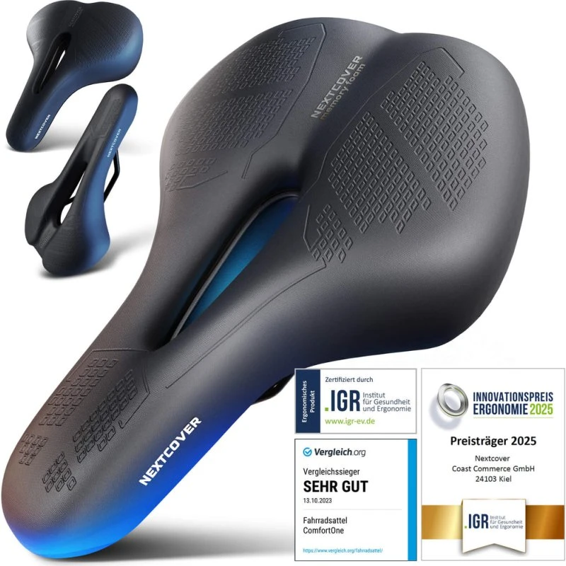 NEXTCOVER Fahrradsattel Memory-Foam 2.0 ergonomisch unisex