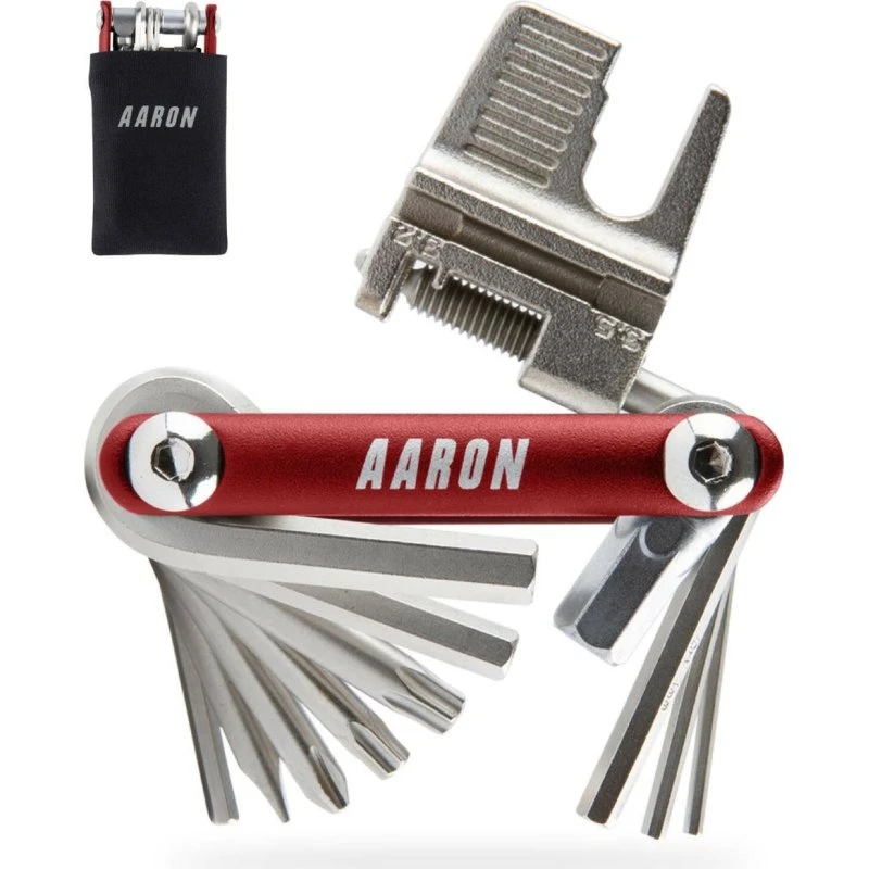 AARON Tool 20 in 1 Fahrrad-Multitool Schwarz