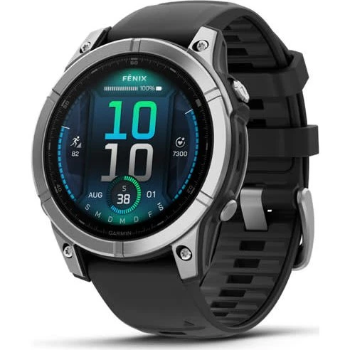 Garmin fenix E 47 mm Smartwatch Schwarz Edelstahl AMOLED