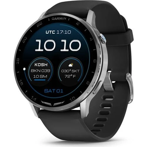 Garmin D2 Air X15 Aviator Smartwatch schwarz/silber
