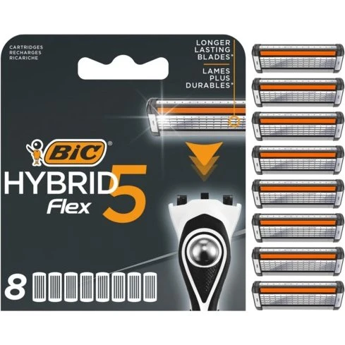 BIC Hybrid 5 Flex 8-Pack Nachfüllklingen