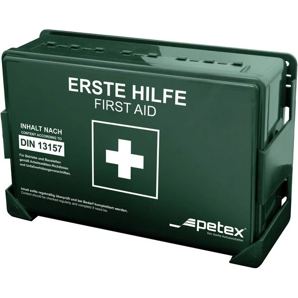 Petex 43924213 Erste Hilfe Koffer DIN 13157 Grün 270x85x180 mm