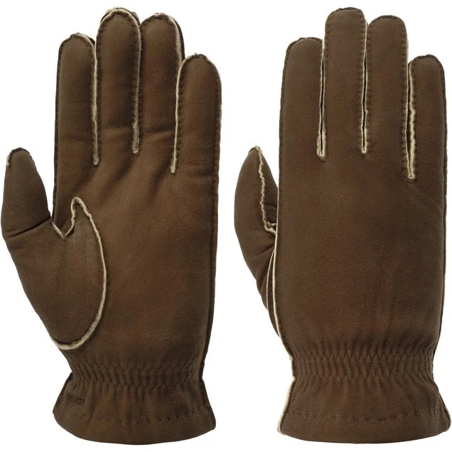 Hestra André Lederhandschuhe, 100% Leder, Wolle gefüttert