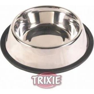 Trixie Edelstahlnapf 900 ml mit Gummiring