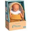 Djeco Puppe Mini Pomea Sasha 20 cm mit Tragekörbchen