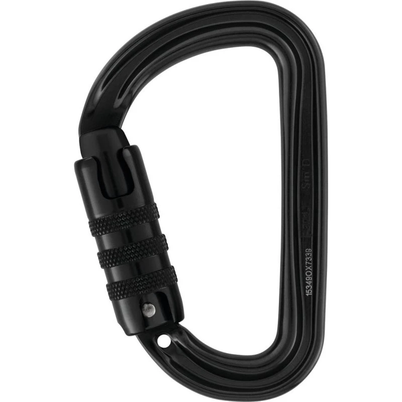 Petzl Sm'D TRIACT-LOCK Karabiner schwarz (10 Stück)
