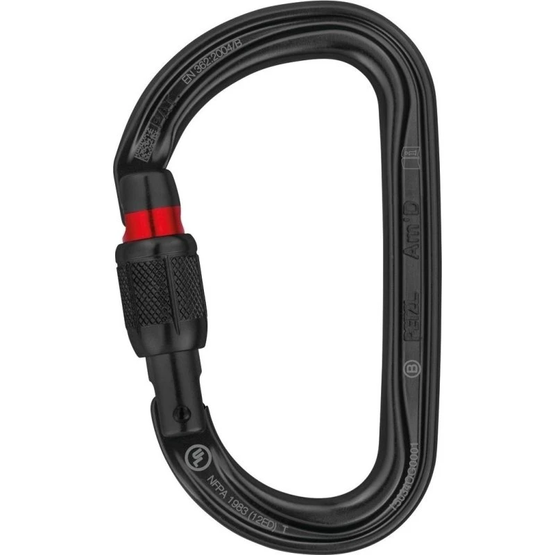 Petzl Am'D Screw-Lock Karabiner Schwarz