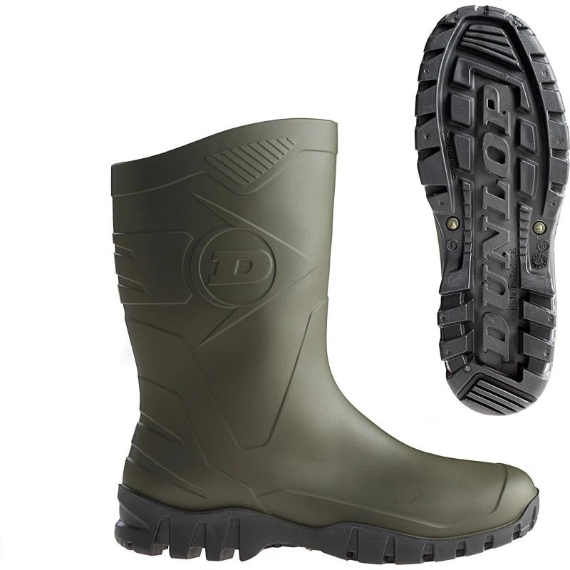 Dunlop Dee Gummistiefel Gr. 38 Grün/Schwarz