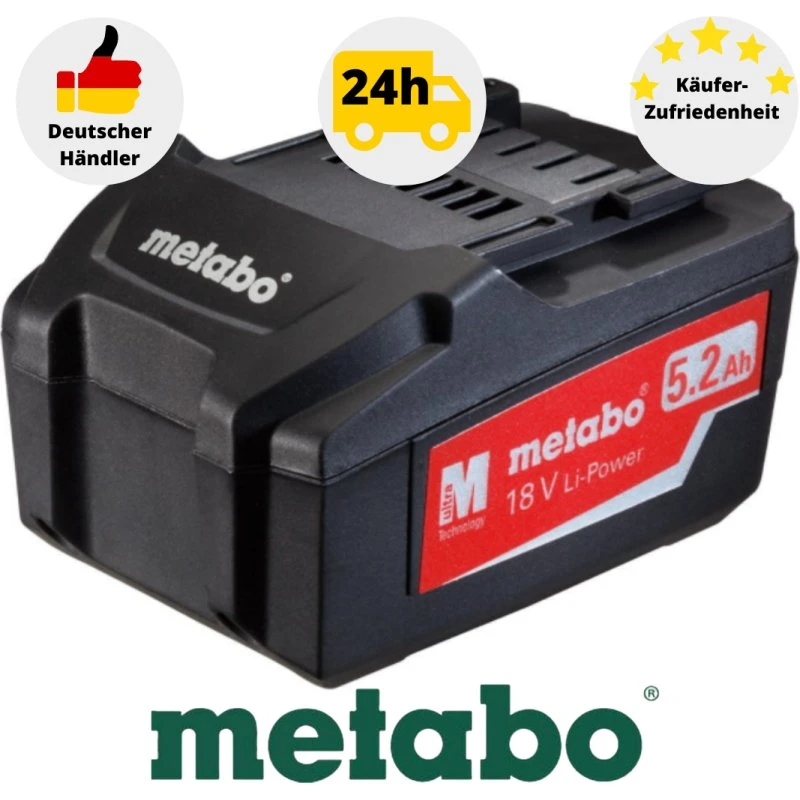Metabo Li-Power Akku 18 V 5,2 Ah