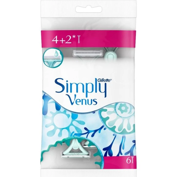 Gillette Venus 2 Simply Einwegrasierer 6 Stück