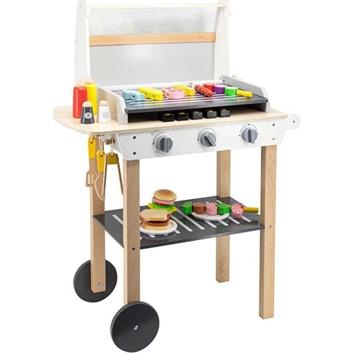 Viga Toys Holz-Grillset mit Zubehör