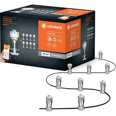 LEDVANCE SMART+ WiFi Garden Dot Mini 9er-Pack RGBW