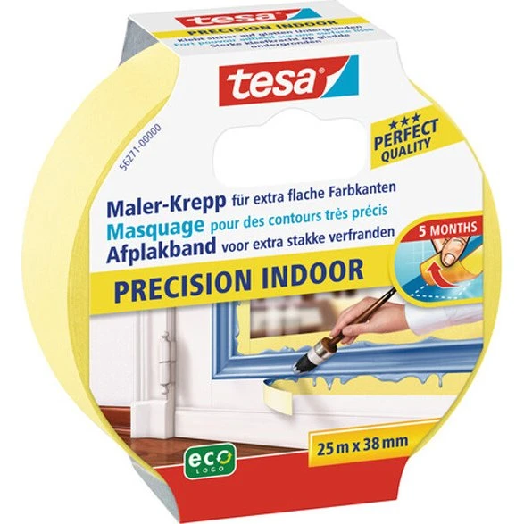 tesa Profi-Malerband Innen 25 m x 38 mm gelb