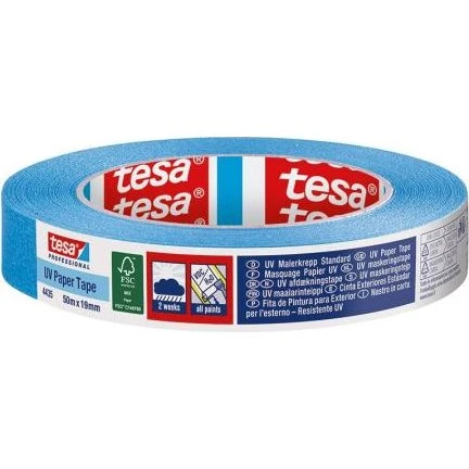 tesa® 4435 UV Malerkrepp 19 mm x 50 m, blau