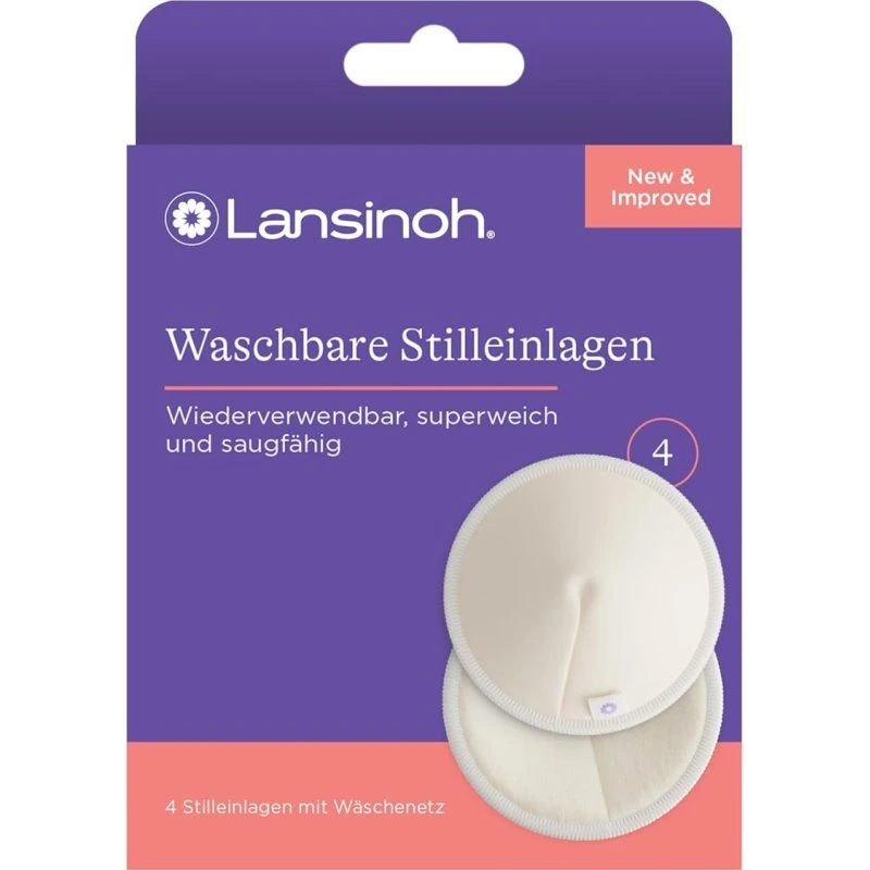 Lansinoh Waschbare Stilleinlagen 4er-Set
