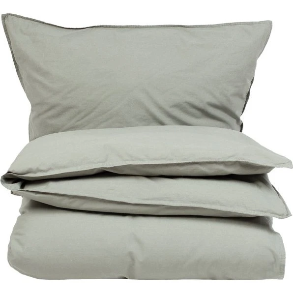 Enrico Coss Bettwäsche Stonewashed 135x200 cm + 80x80 cm | Olive