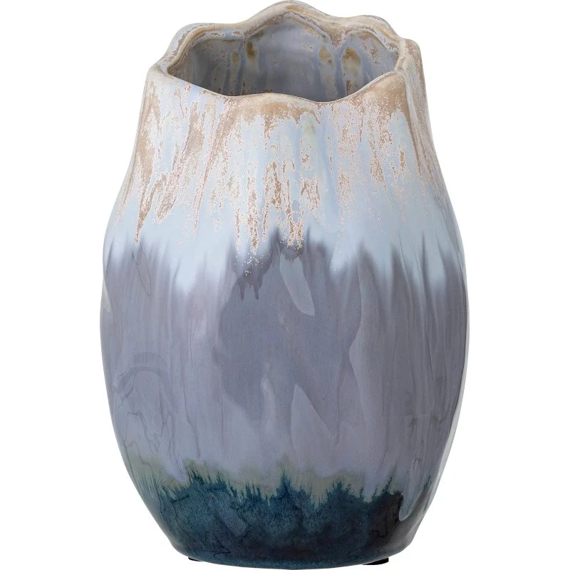 Bloomingville Jace Deko-Vase Blau 16x24 cm