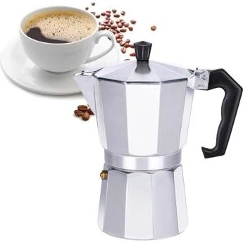 Alpina Kaffeekocher 300 ml für 6 Tassen – Aluminium – ohne Strom