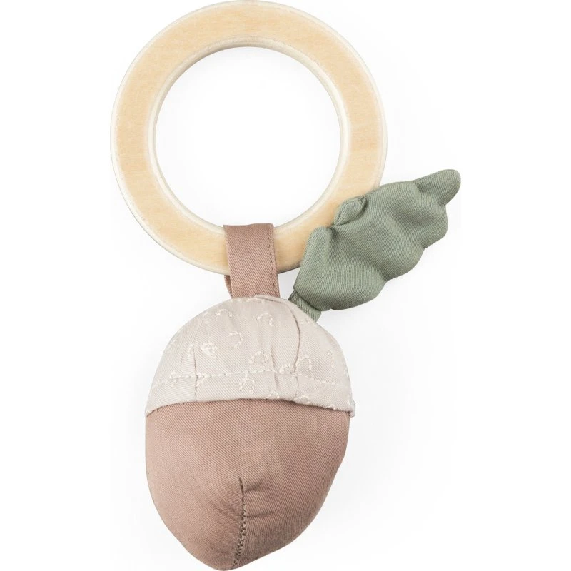 Sebra Rassel Eichel Bio-Baumwolle, beige, 16 cm