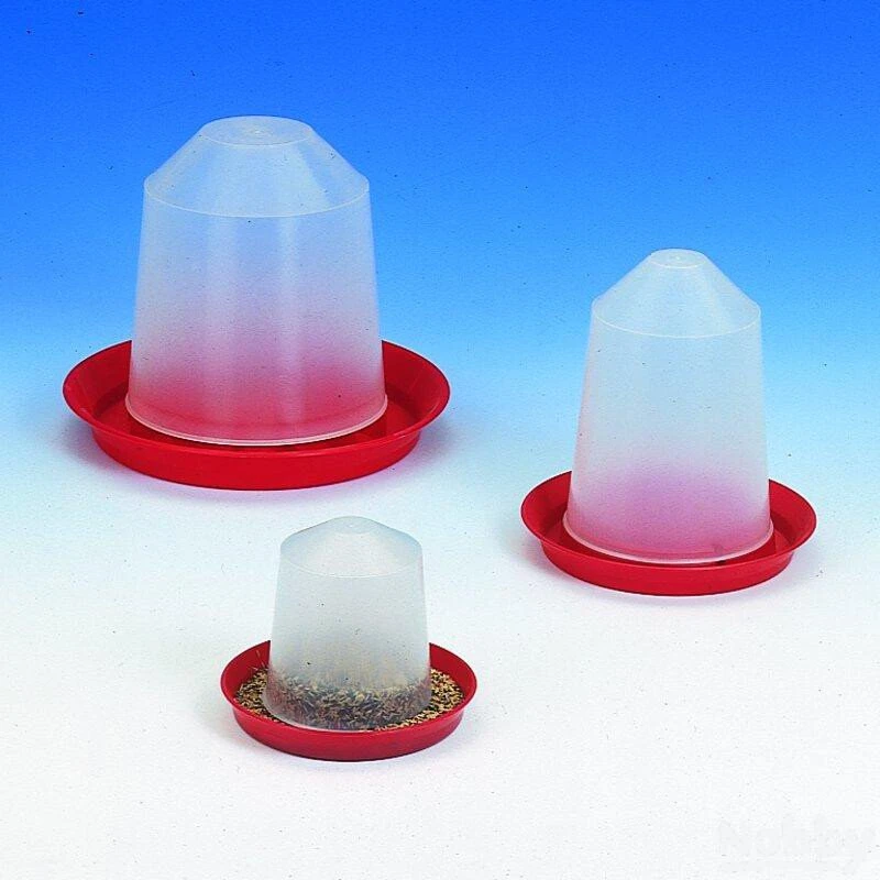 Kükenfutterautomat 1-5kg rot-transparent