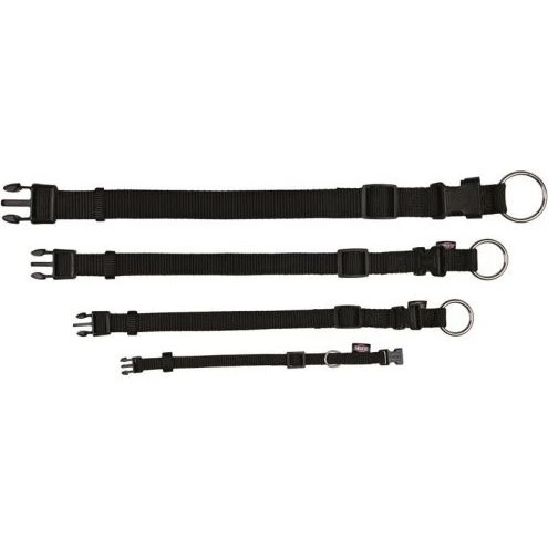 TRIXIE Premium Halsband schwarz, 10 mm, 15–25 cm