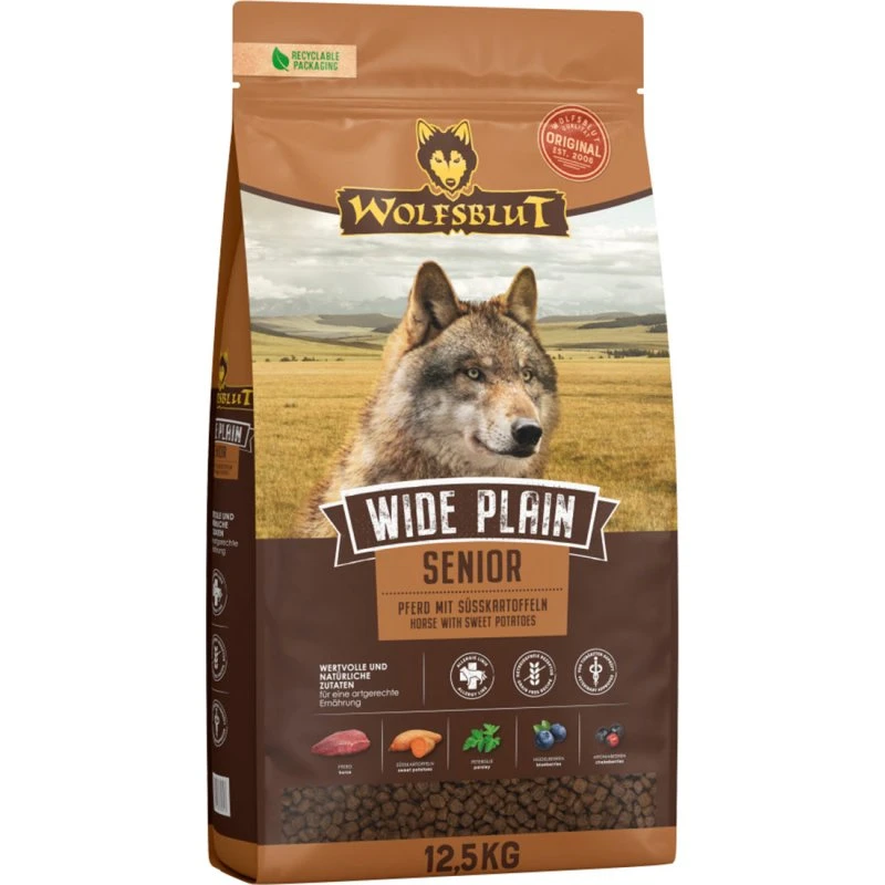 Wolfsblut Wide Plain Senior Pferd & Süßkartoffel 2x2 kg