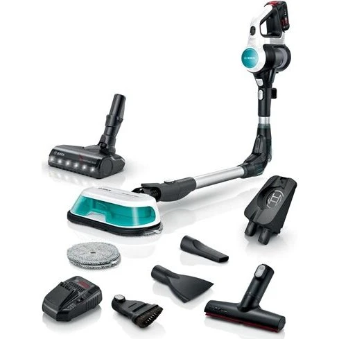 BOSCH Unlimited 7 ProHygienic Aqua BKS71HYG1, 2in1 Akku-Stielstaubsauger, weiß