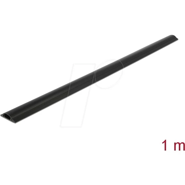 Delock Kabelkanal selbstklebend 30 x 8 mm, 1 m, schwarz